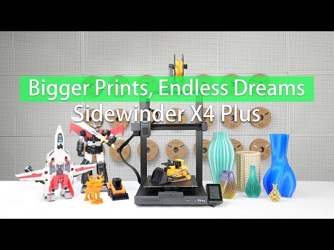 Artillery Sidewinder X4 Plus 3D Printer Demo